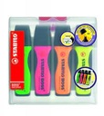 Surligneur Stabilo Boss Executive, assortiment 4 couleurs
