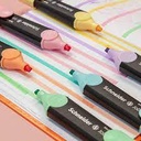 Surligneurs Schneider Job Pastel, assortiment 4 couleurs
