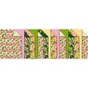 Bloc bricolage «Tropical» 16 feuilles assorties en 3 différents motifs et couleurs 300 g/m2 24 x 34 cm