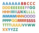 Lettres magnétiques majuscules Djeco, 83 pièces