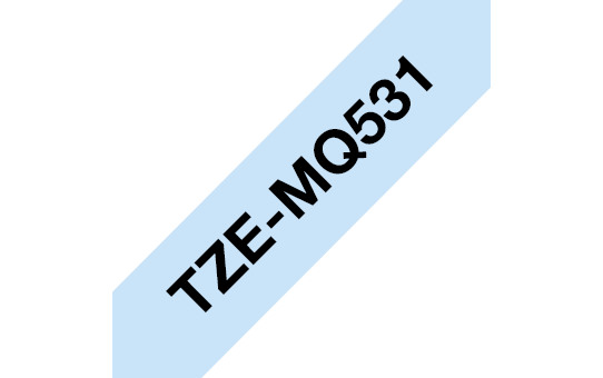 Ruban pour étiqueteuse Brother TZe-MQF31 bande 12 mm  violet pastel / caractère noir (copie)