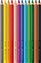 Crayons de couleur Faber-Castell Jumbo Grip, assort.
