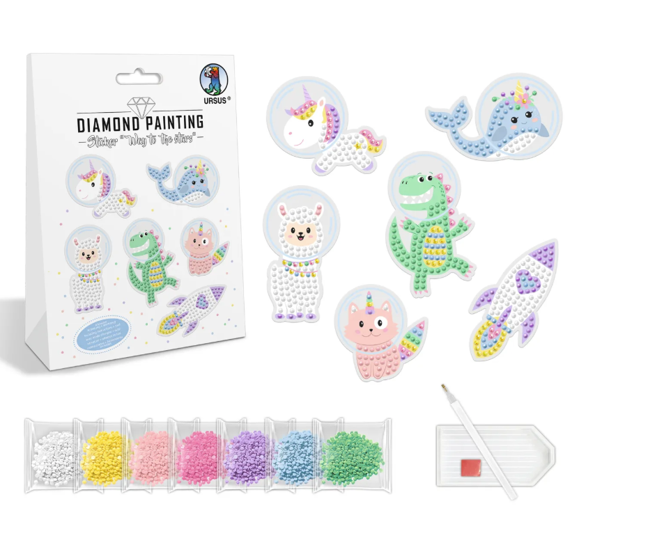 Diamand Painting Sticker "Way to the Stars"