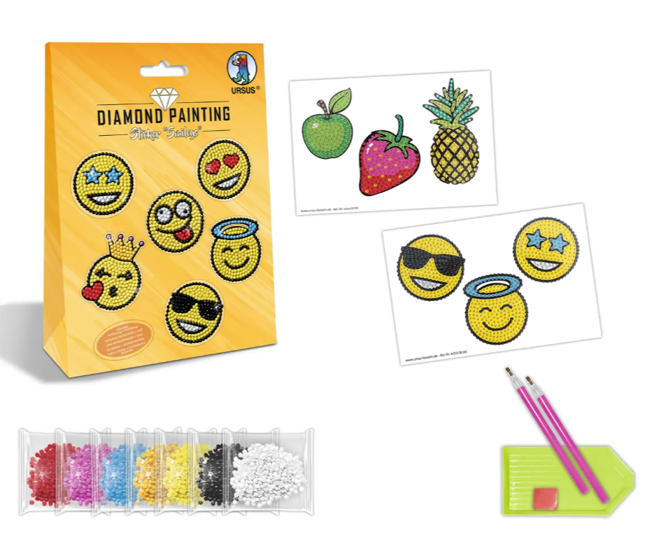 Diamond Painting Sticker "Smileys"