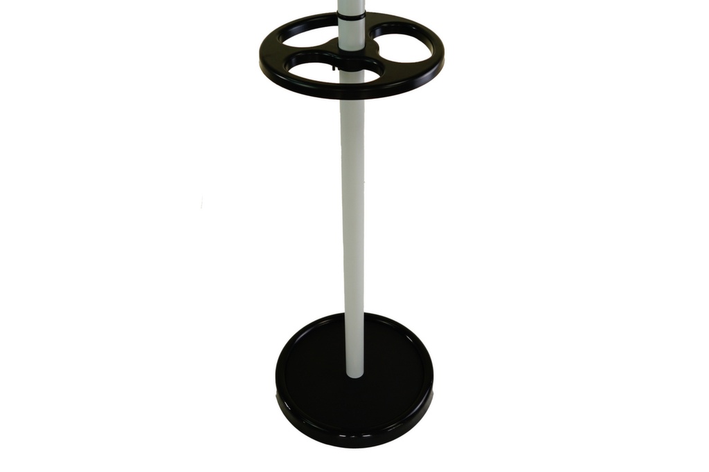 Porte-manteau avec porte-parapluies, avec 8 crochets, gris