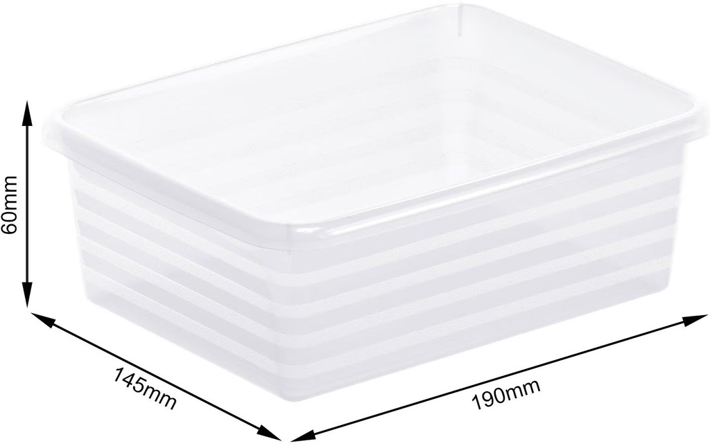Corbeille LINUS A6 transparent