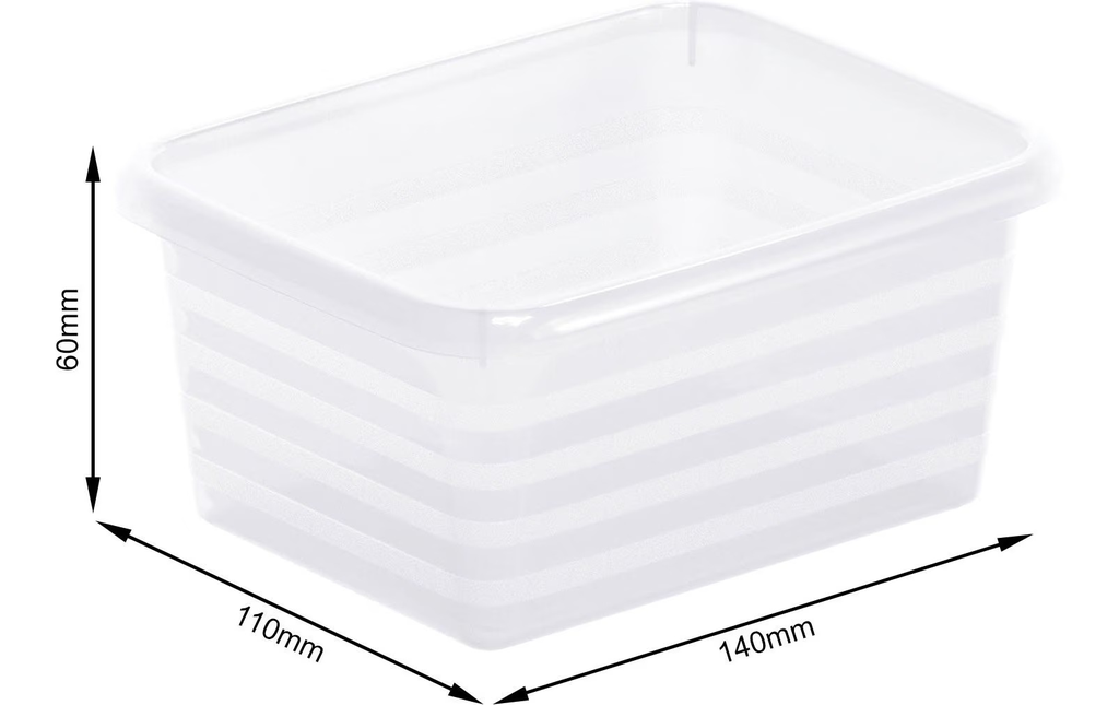 Corbeille LINUS A7 transparent