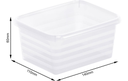 Corbeille LINUS A7 transparent