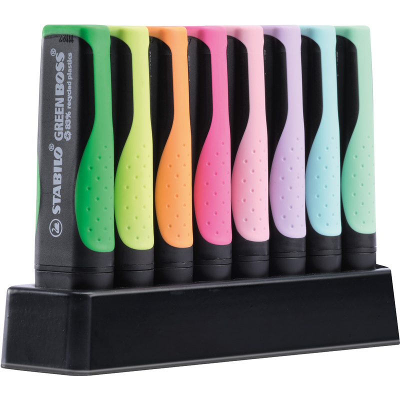Surligneur Stabilo Green Boss, assortiment 8 couleurs