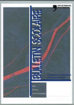 Bulletin scolaire incl. housse et feuille de titre