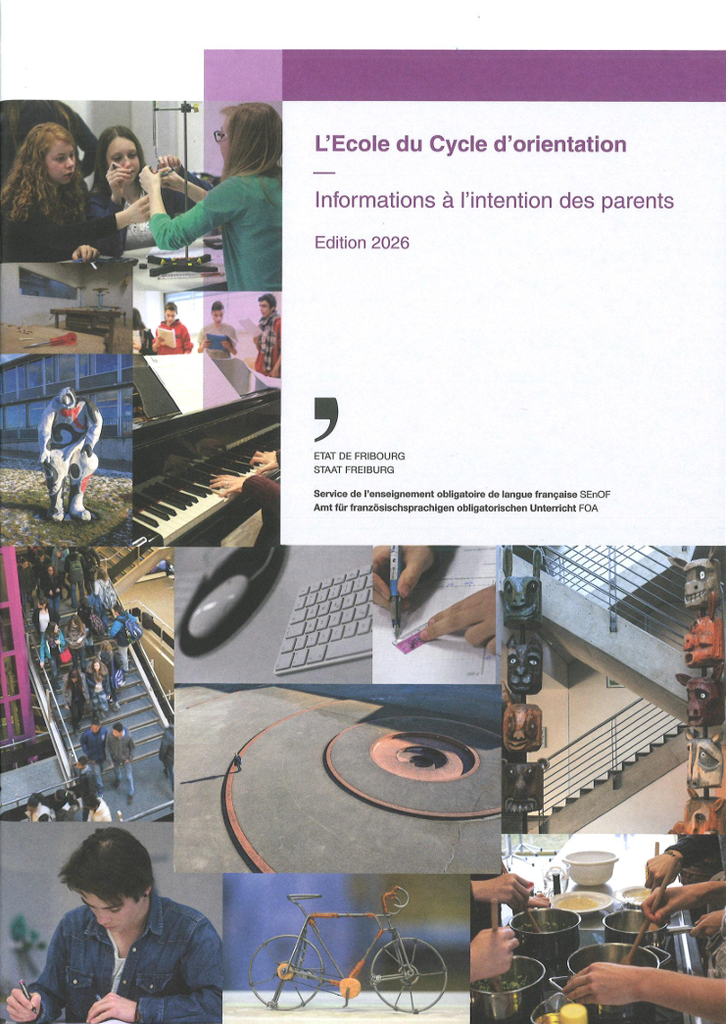 Brochure d'information L' Ecole du Cycle d'orientation Edition 2023