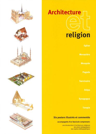Architecture et religion : 6 posters didactiques illustrées