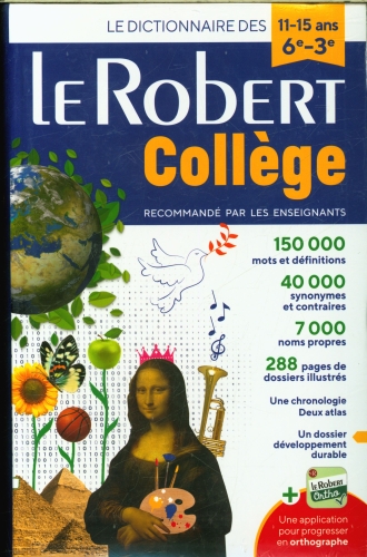 Dictionnaire Le Robert Collège