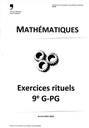Exercices rituels de maths 9e EB Edition 2025/2026