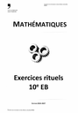 Exercices rituels de maths 10 ème EB Edition 2026/2027