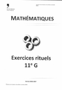 Exercices rituels maths 11 ème G