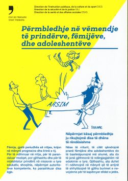 Mémento à l'intention des parents, des enfants et des adolescents, albanais