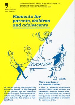 Mémento à l'intention des parents, des enfants et des adolescents, anglais