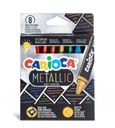 Wachsmalstifte Carioca Metallic, Sortiment 8 Farben