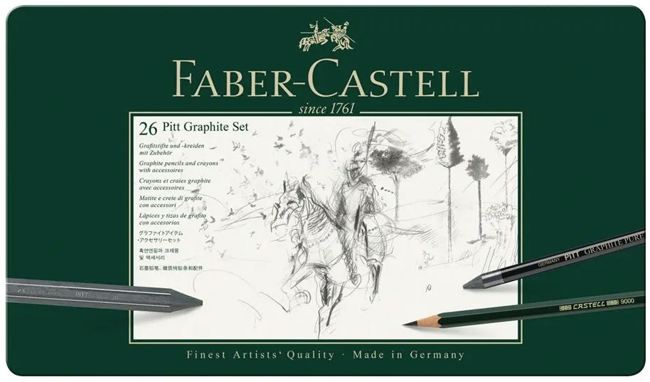 Crayons et craies PITT Monochrome, boîte