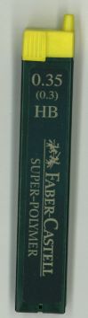 Mines polymer 0,35 mm HB (12 pces)