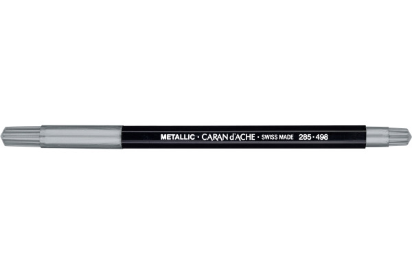 Fancolor feutre Caran d'Ache métallic argent