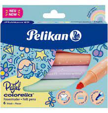 Fasermaler Pelikan Colorella Pastell, 6 Farben