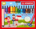Feutres Stabilo Trio Scribbi, assortiment