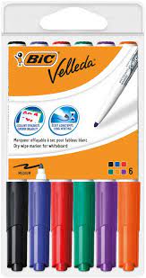 Feutres Bic Velleda, assortiment 8 couleurs