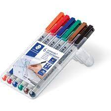OHP-Marker Staedtler Lumocolor® fein wasserlöslich Sortiment 6 Farben