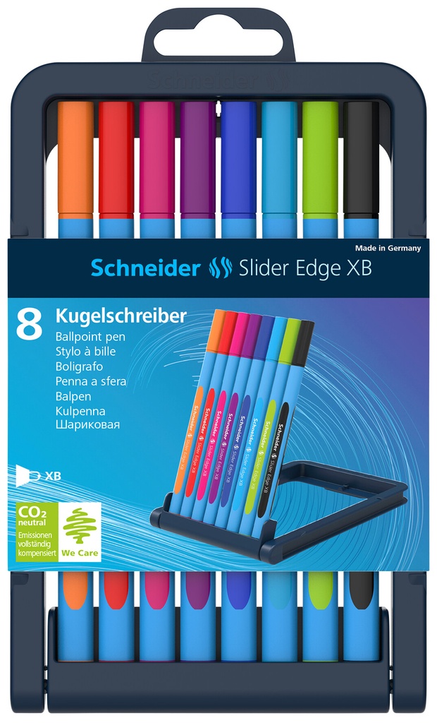 Kugelschreiber Schneider Slider Edge XB, Sortiment 8 Farben