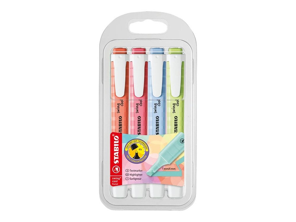 Surligneur Stabilo swing cool Pastel assortiment