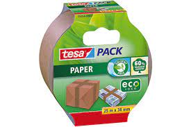 Packband tesa® ecoLogo 25m x 38mm, braun