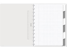 Cahier quadrillé Adoc A4 - incolore avec répertoire (72 flles)