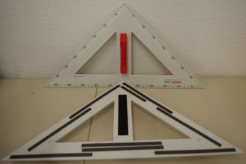 Equerre graduée aimantée avec poignée 45° - 60 cm