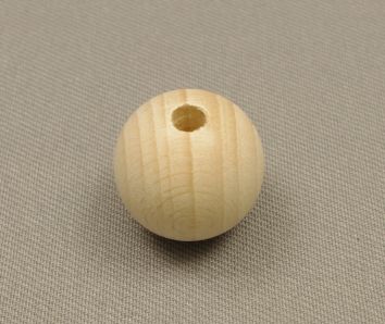 Boules en bois ø 30 mm avec trou traversant (paquet de 6 pièces)