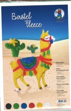 Tissus polaire pour l'artisana 6 feuilles 150 g/m2 - 21 x 32 cm - assortis en 6 couleurs