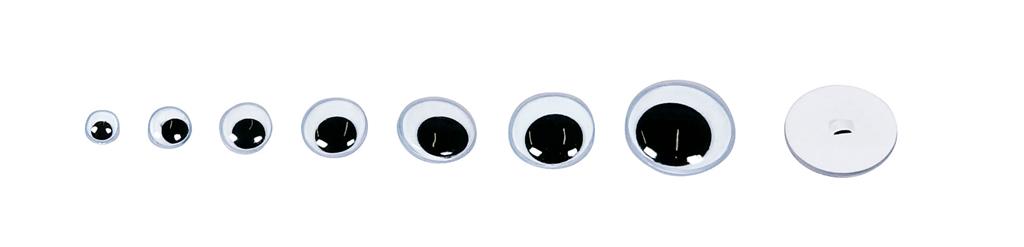 Wackelaugen zum Aufnähen rund 100 Stk.