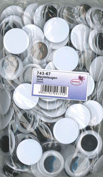 Wackelaugen rund ø 23 mm 100 Stk.
