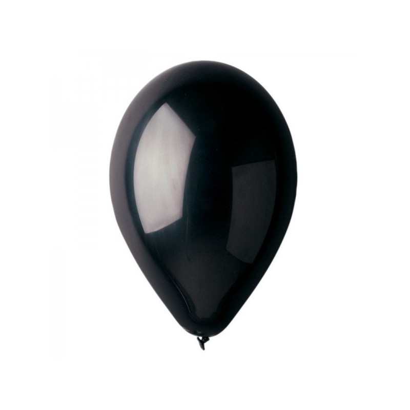 Ballons ø 30 cm noir métallic (25 pièces)