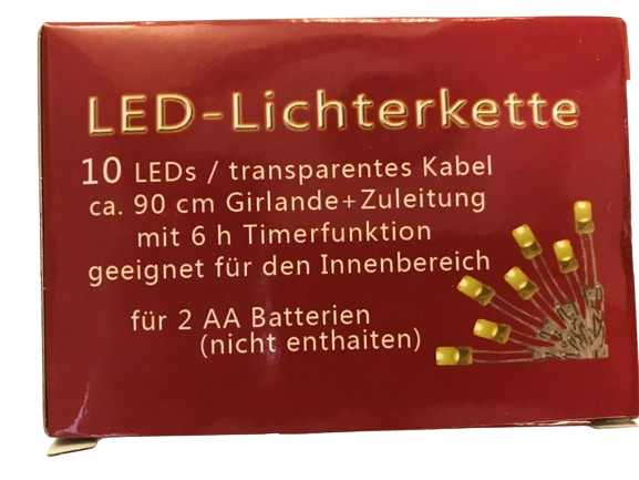 Mini Lichterkette 10 LEDS