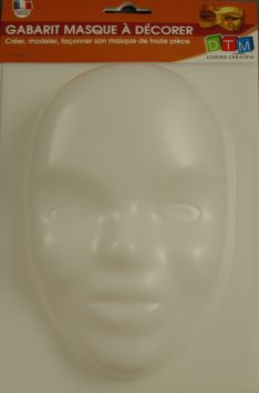 Gabarit en plastique pour masque enfant