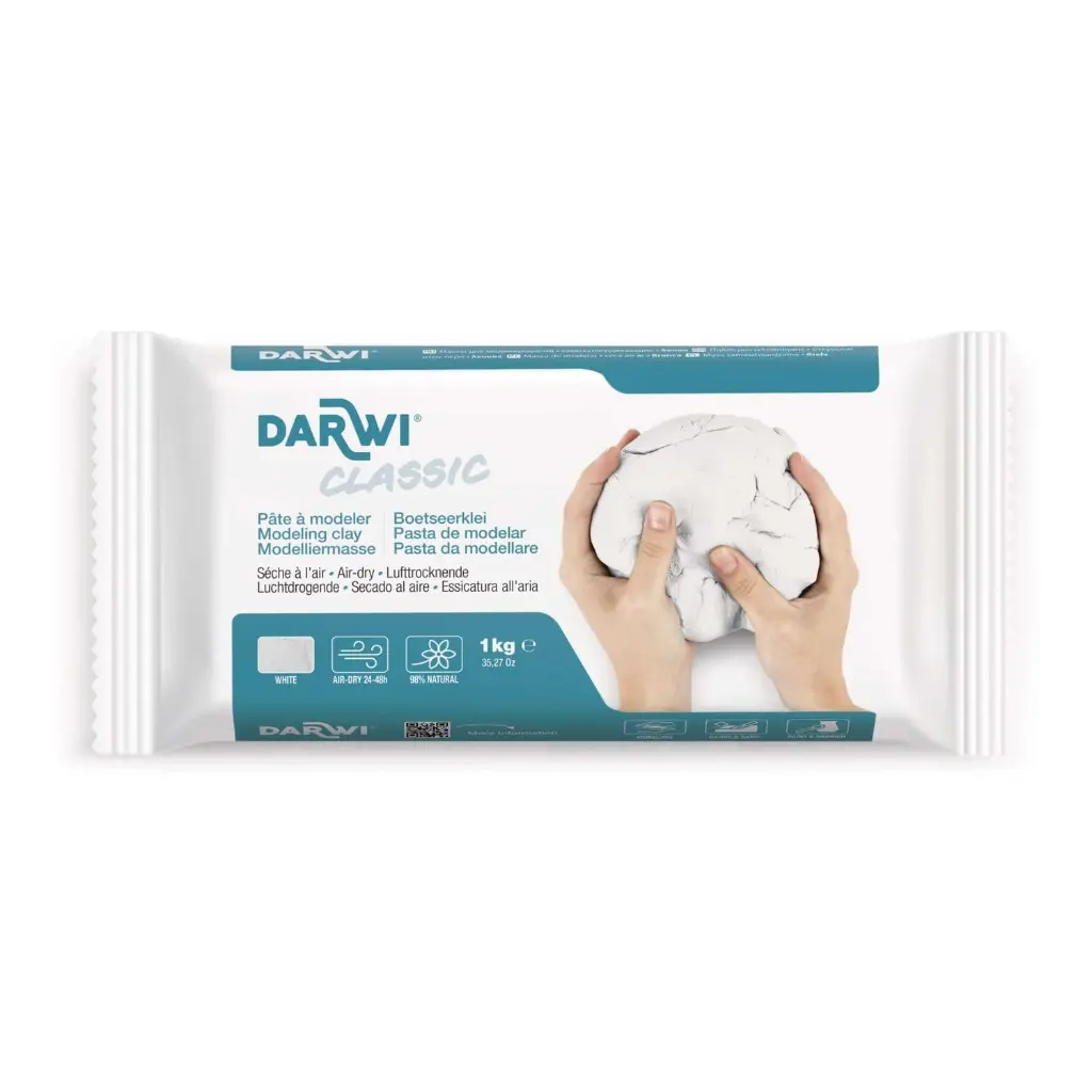 Pâte à modeler Darwi 1 kg (durcit à l’air)