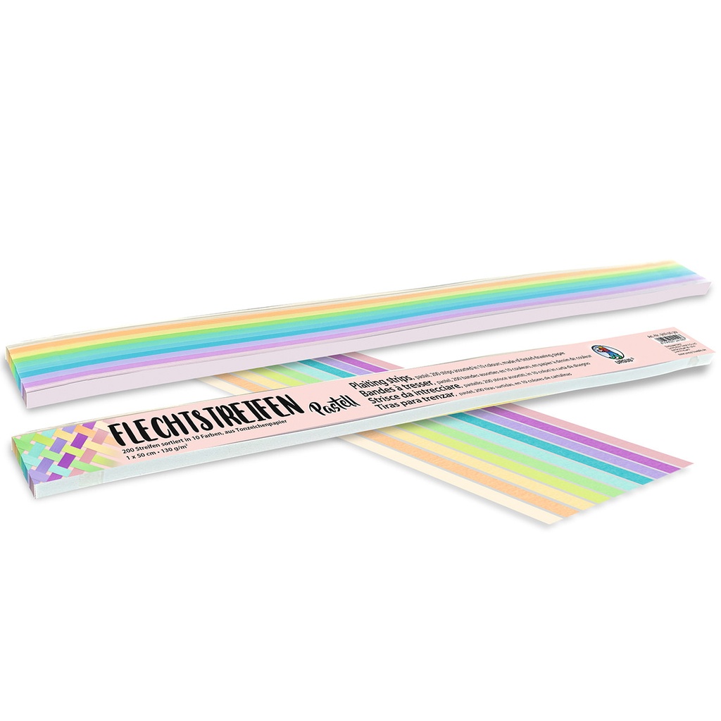 Flechtstreifen Pastell 1x50 cm