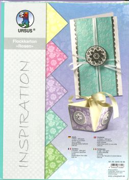 Carton A4 floqué d'un côté, 220 g/m2 5 couleurs assorties