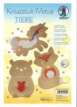 Stickset Kreuzstich «Tiere»