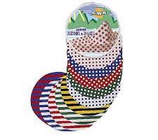 Feuilles à plier rond ø 15 cm avec points et rayures 
90/m2 rond