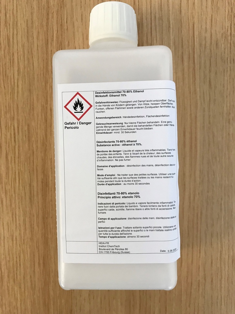 Désinfectant pour les mains, 0.5 litres ARCHIVER