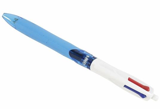 Stylo-bille 4 couleurs Bic Grip Pro bleu