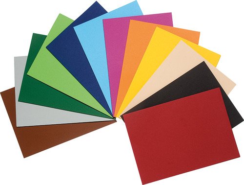 Papier à dessin de couleur A4, assortiment 250 feuilles
